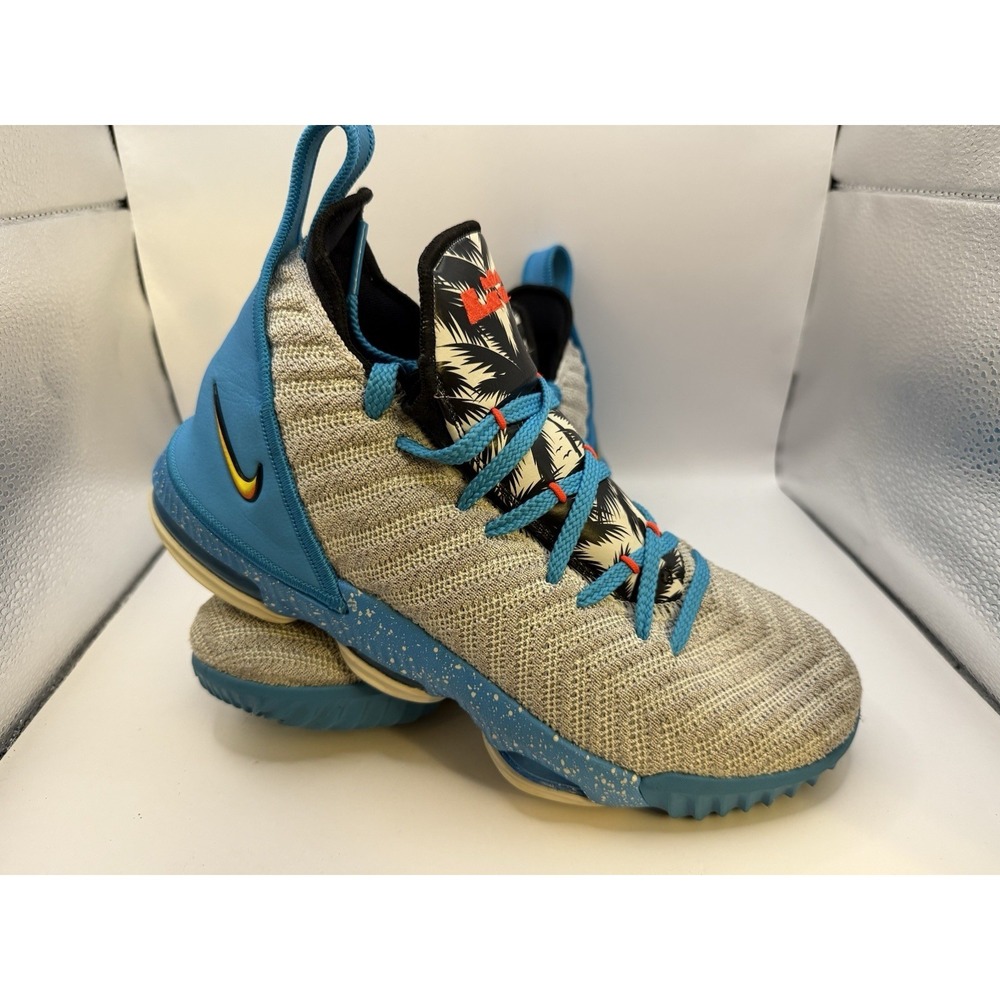 Nike LeBron 16 Low GS AQ2465-078 Signal Blue Size 6Y‎ / Women's 7.5